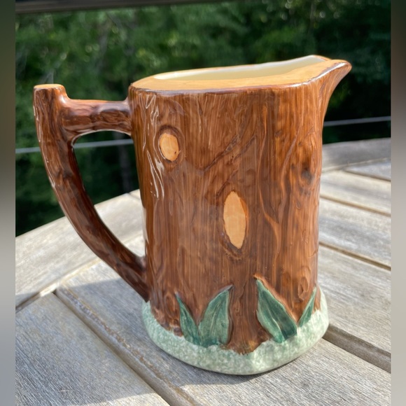 Vintage Keele Street Pottery Tree Trunk Jug / Pitcher - Picture 3 of 6
